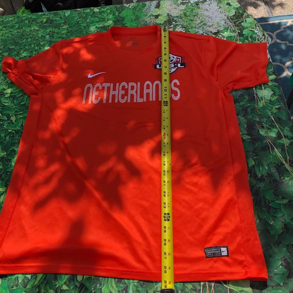 Nike Dri Fit Mens Netherlands soccer short sleeve shirt Lg - Picture 4 of 9